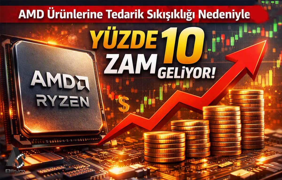 AMD’ Ürünlerine Tedarik Sıkışıklığı Nedeniyle Yüzde 10 Zam Geliyor!