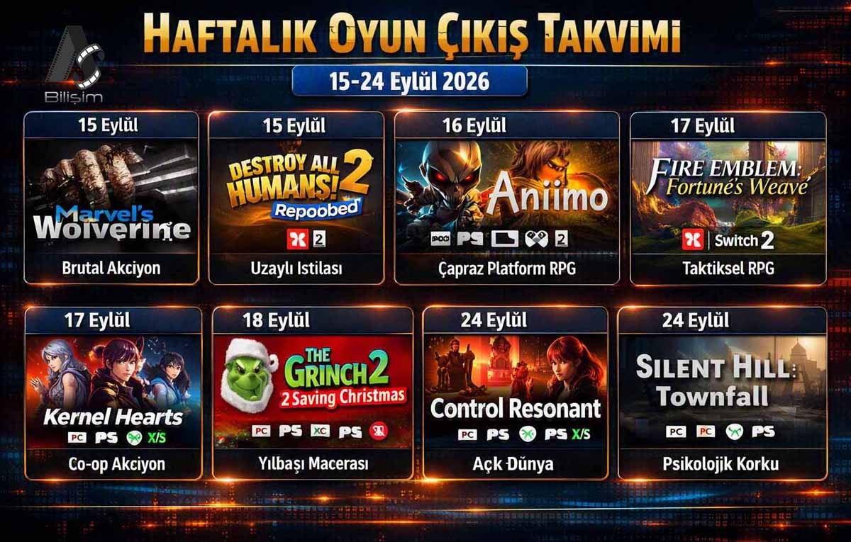 Bu Ayın Oyun Haberleri - Eylül 26