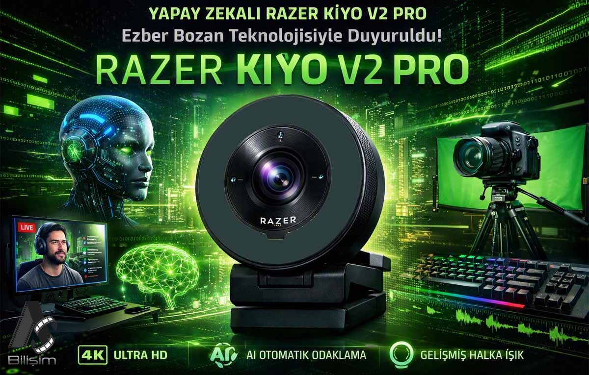Yapay Zekalı Razer Kiyo V2 Pro Ezber Bozan Teknolojisiyle Duyuruldu!