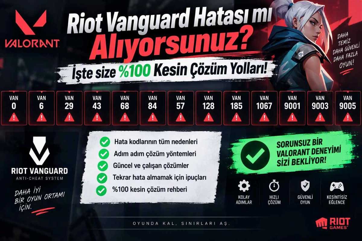 Riot Vanguard Hatası mı Alıyorsunuz? İşte size %100 Kesin Çözüm Yolları