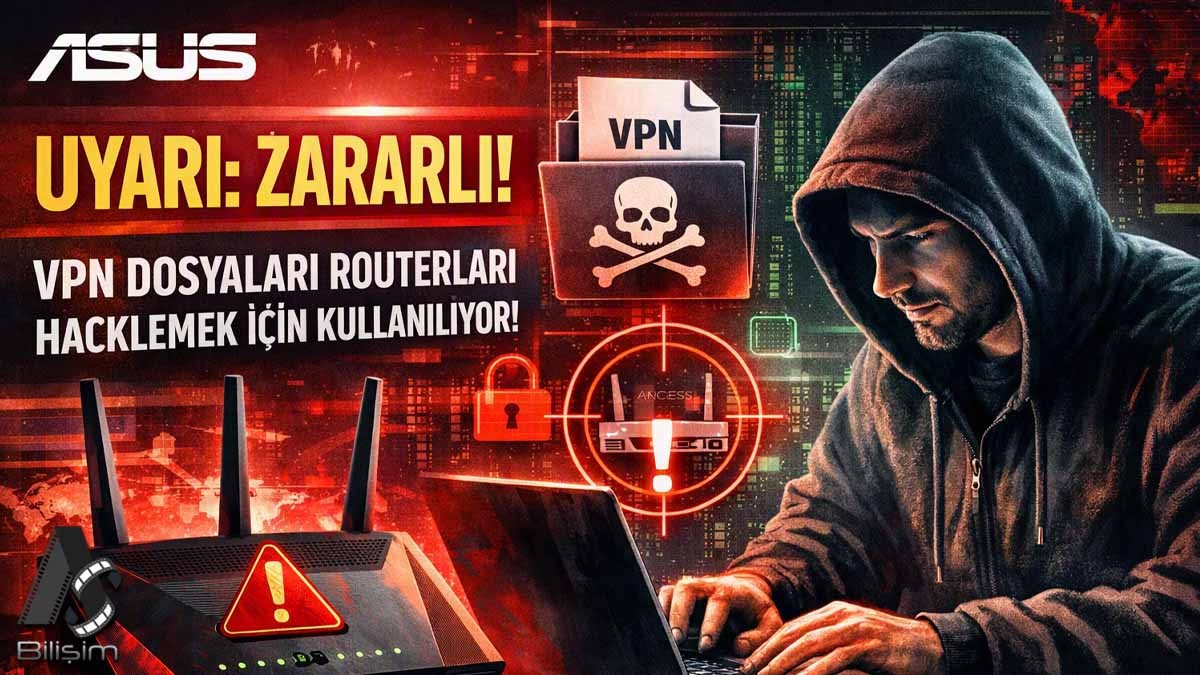 ASUS'tan Uyarı Zararlı VPN Dosyaları Routerları Hacklemek İçin Kullanılıyor!