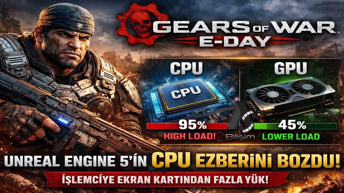 Gears of War: E-Day, Unreal Engine 5'in CPU Ezberini Bozdu!