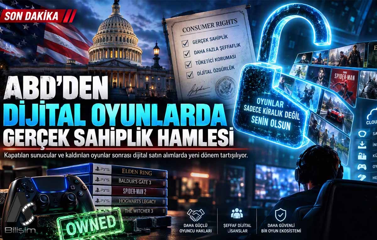 ABD’den Dijital Oyunlarda Gerçek Sahiplik Hamlesi