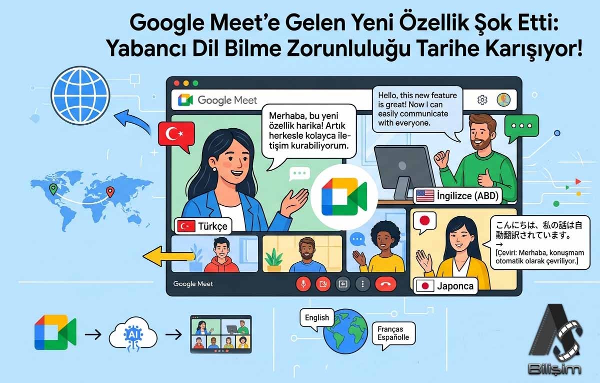 Google Meet’e Gelen Yeni Özellik İle Yabancı Dil Bilme Zorunluluğu Tarihe Karışıyor!