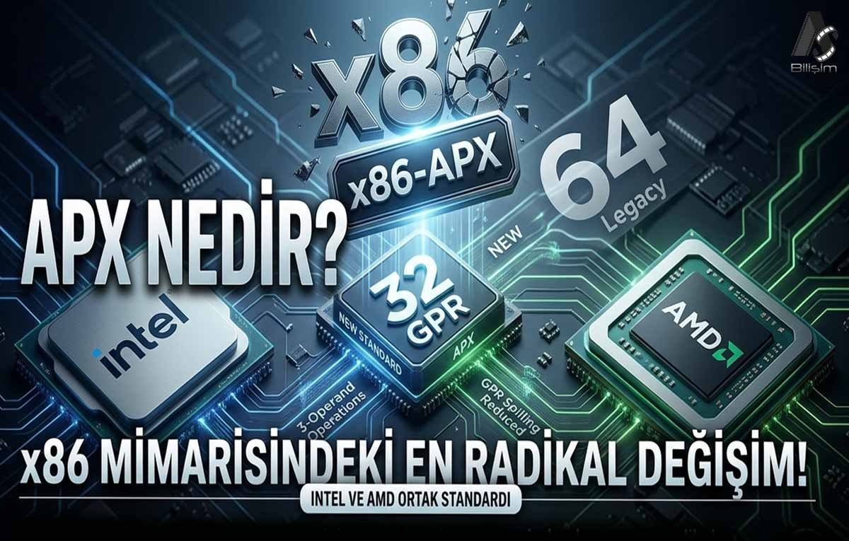 Intel ve AMD, APX komut setini geliştirmek için güçlerini birleştirdi!