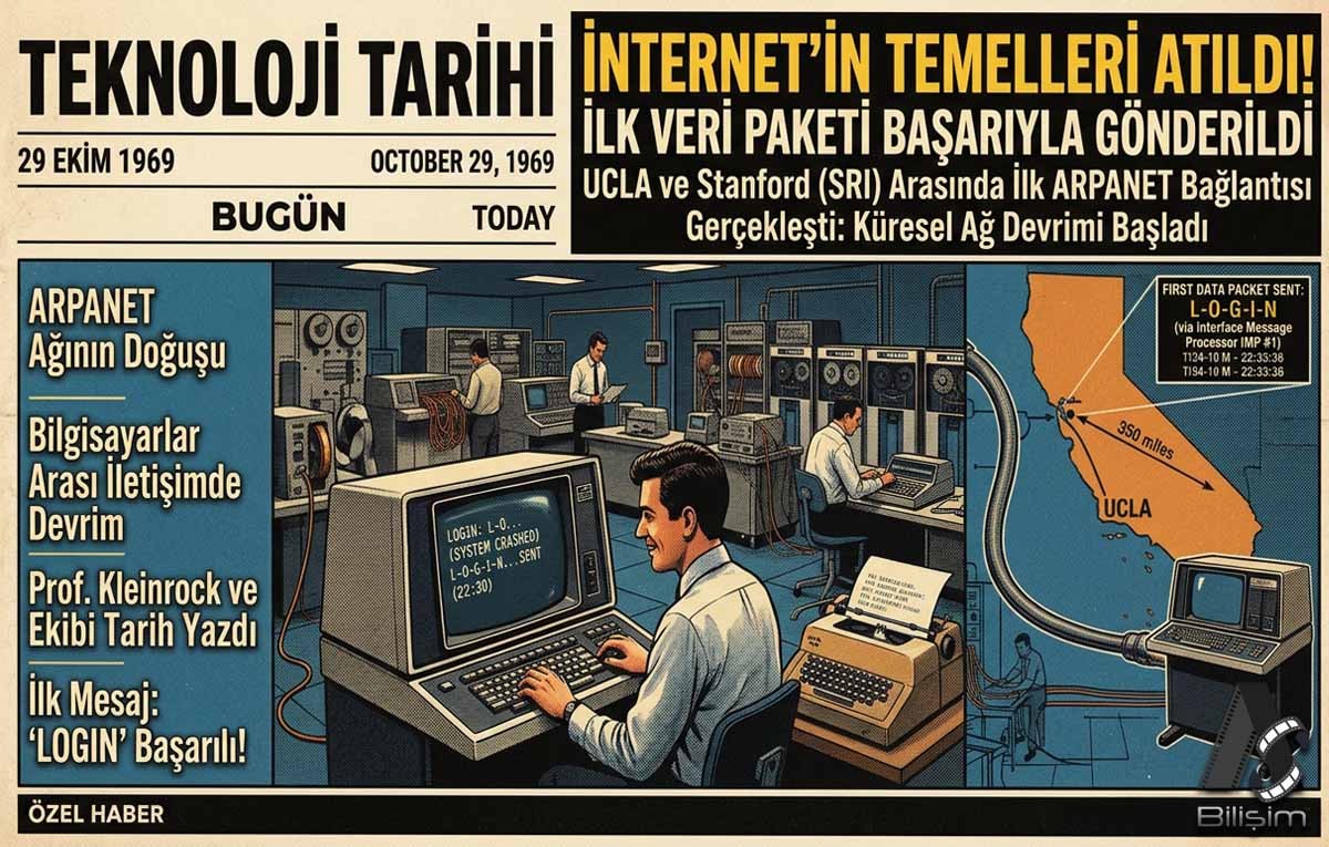 Teknoloji Tarihinde Bugün 29 Ekim