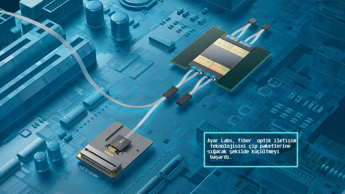 Ayar Labs, fiber optik iletişim teknolojisini çip paketlerine sığacak şekilde küçültmeyi başardı.