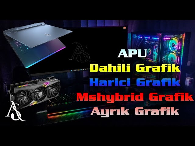 Apu, Dahili ve Harici Ekran Kartı, Mshybrid ve Ayrık Grafik Modu