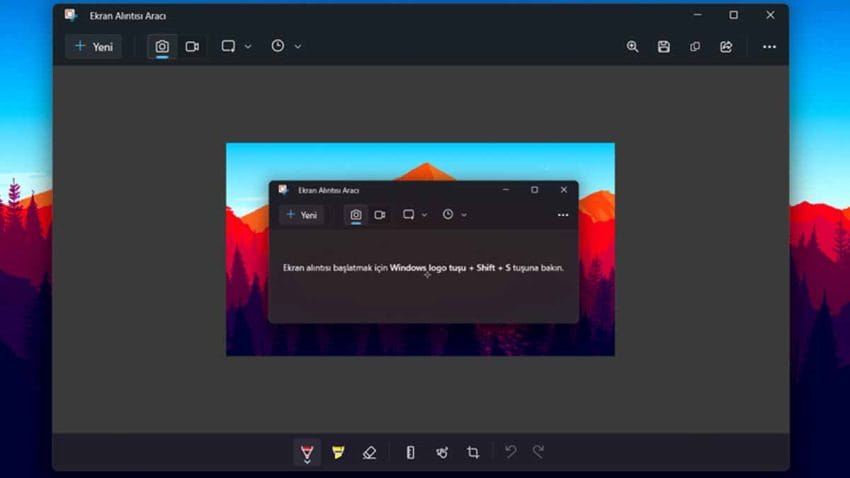Windows Ekran Alıntısı Aracına yeni özellik geliyor.