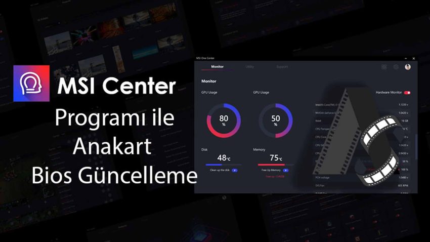 MSI Center Programı ile Bios Güncelleme
